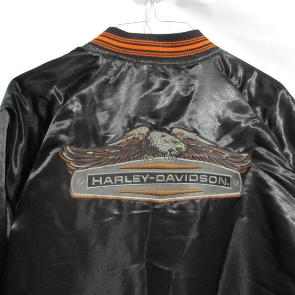 Woman's reversible authentic Harley-Davidson coat black green medium - Picture 5 of 10